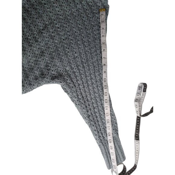 Pink Rose Womens M Gray Knit Cowl Neck Sweater Acrylic - Picture 6 of 8